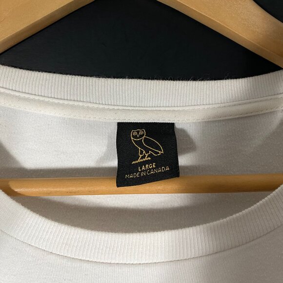 Octobers Very Own Classic Logo Long Sleeve Crew T-shirt White men's size Large - Picture 5 of 9